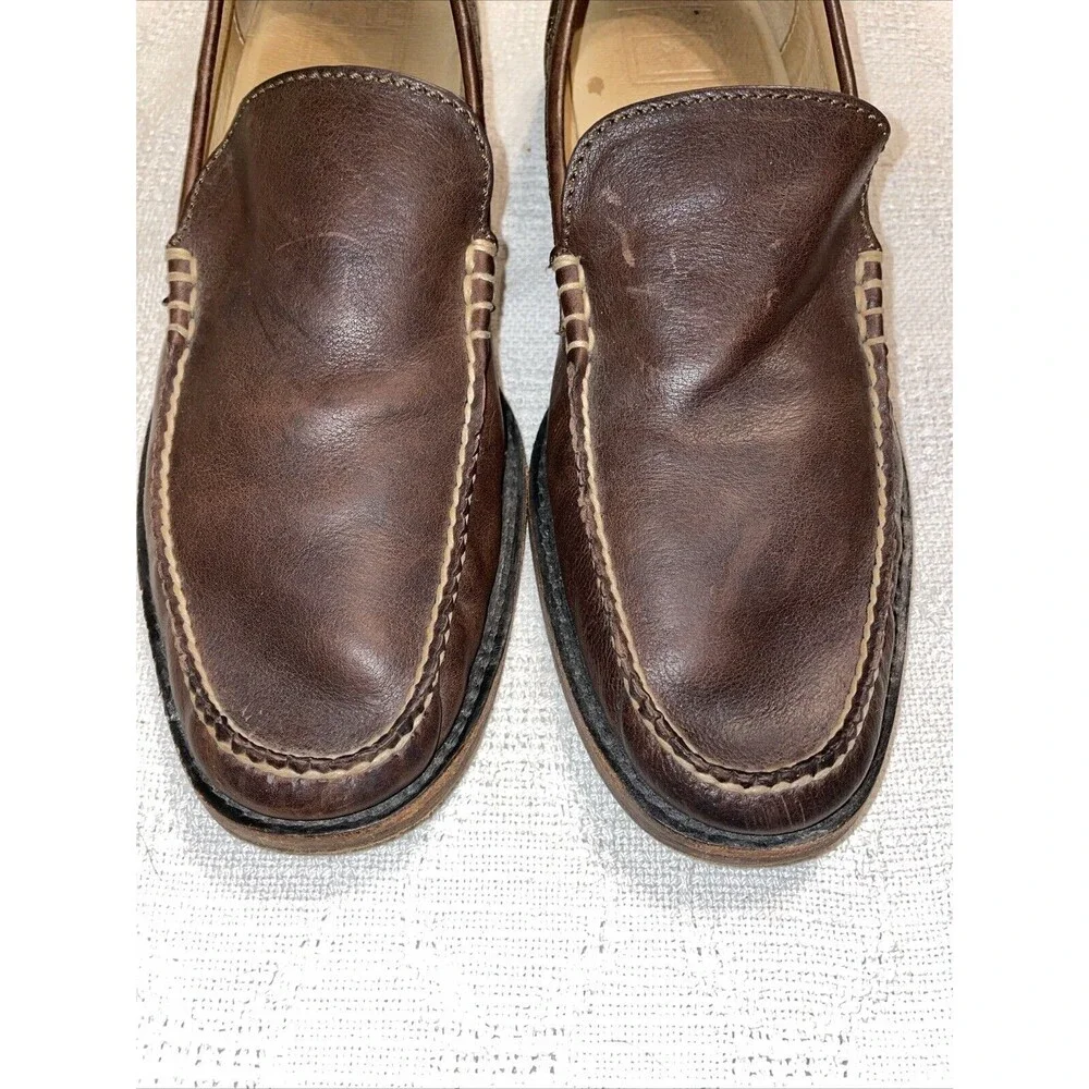 Frye Men’s Casual Loafer Size 9.5 M Brown Leather Comfort Relaxed Going Out